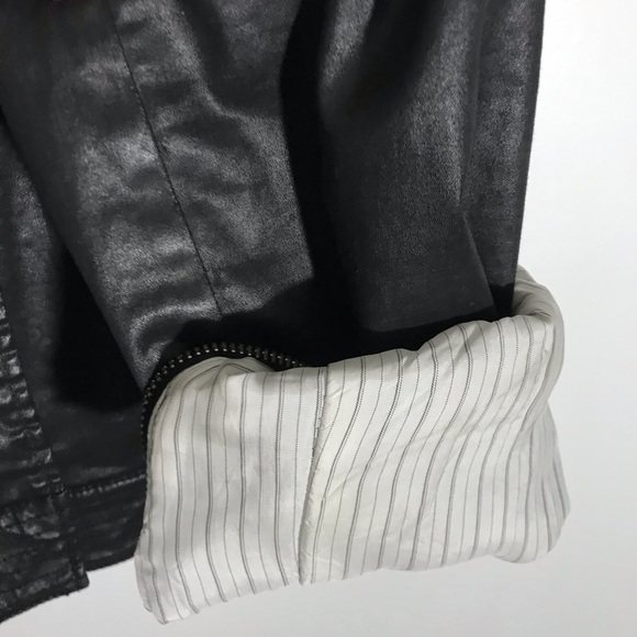 John Varvatos Asymmetrical Coated Jacket - Picture 7 of 14